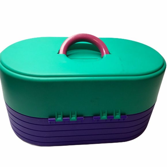 Caboodles Toys Vintage Caboodle Makeup Storage Carry Case Plastic